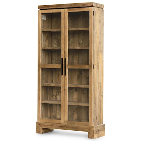 Enclosed Camino Bookcase with Glass Doors